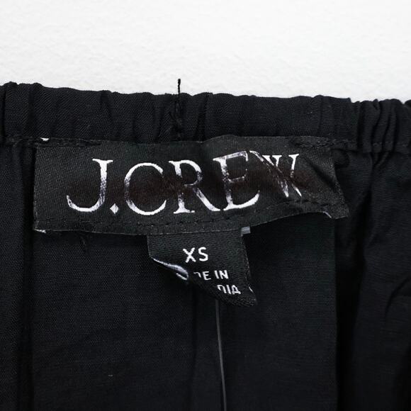 NWT J.Crew Crinkled Front Tie Camisole Tank Top In Black Size XS - Picture 6 of 8